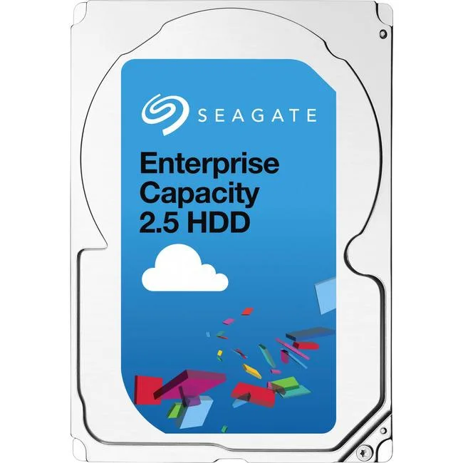 Silver 2.5 inch enterprise hard drive with SAS connector, 15mm height