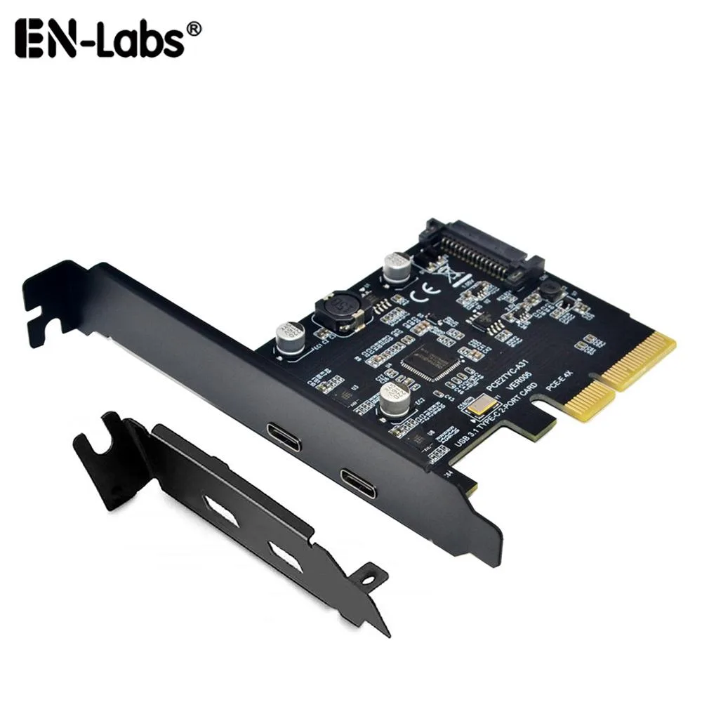 EN-Labs EN-Labs Dual USB-C PCIe 3.0 x4 Expansion Card — ภาพสินค้า