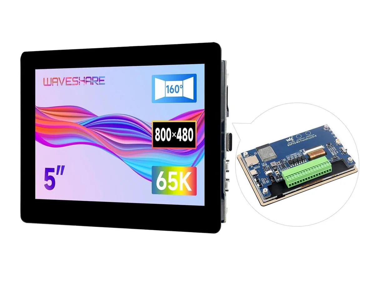 LORDWORLD LORDWORLD ESP32-S3 5inch Capacitive Touch LCD Development Board 1024×600 IPS — 商品照片