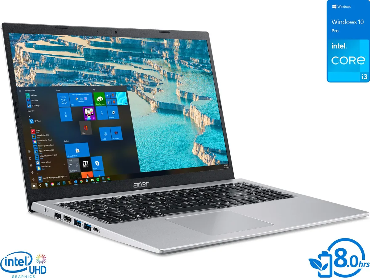 Acer America Acer America Aspire 5 laptop 15.6" FHD i3-1115G4 12GB 512GB NVMe DDR4 Windows 10 Pro — product photo