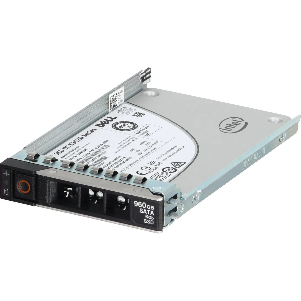 Silver 2.5 inch SATA SSD with Dell label