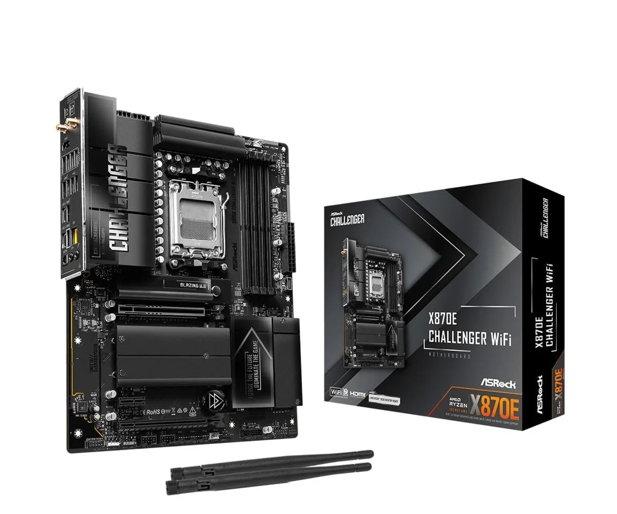 ASRock ASRock X870E Challenger WiFi AMD motherboard — product photo