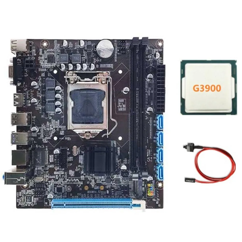 YINGHUA YINGHUA H110 Server Motherboard LGA1151 DDR4 G3900 CPU Switch Cable — product photo