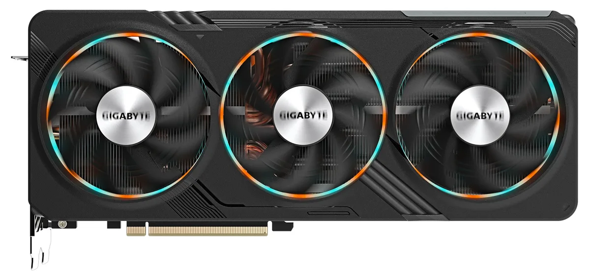 GIGABYTE GeForce RTX 4070 Ti graphics card, triple fan cooler, metal backplate, three slot design