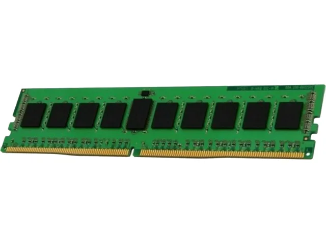 Green 288-pin DDR4 DIMM with black chips, 16GB ECC unbuffered