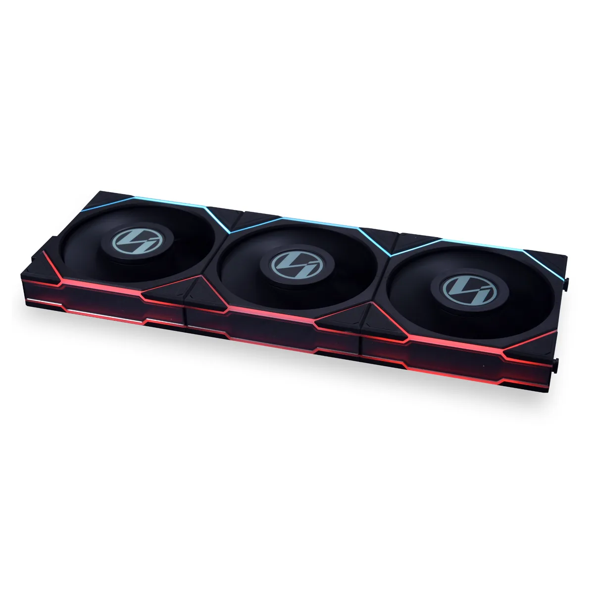 Lian Li Lian Li 12TLLCD3B 120mm case fan 3-pack black 28mm 350-1900 RPM 62 CFM 27 dB(A) 4-pin RGB — fotografie produktu