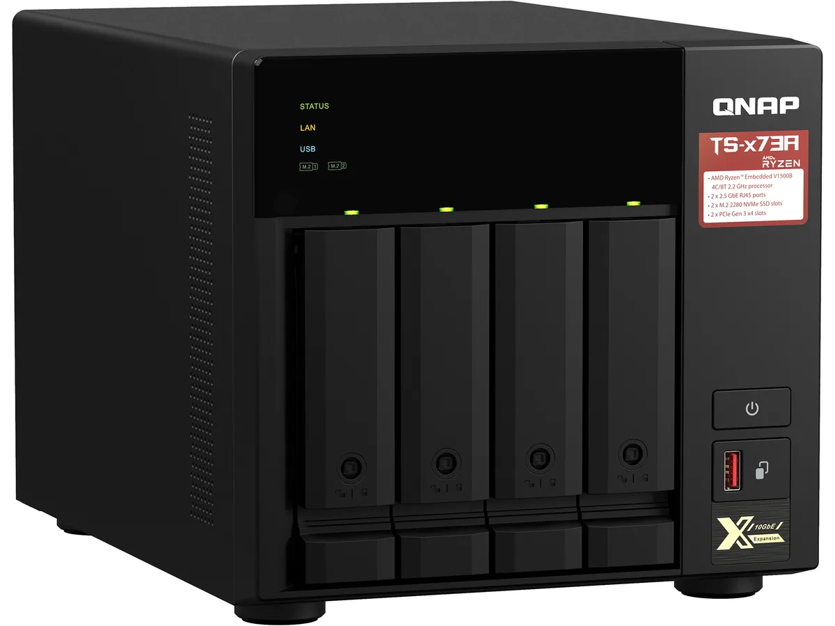 Qnap Qnap TS-473A-8G-US 4-Bay NAS Ryzen V1500B 8GB DDR4 — product photo