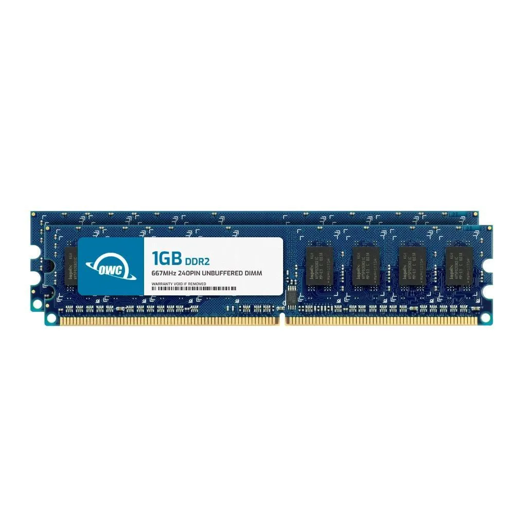OWC OWC 2GB (2x1GB) DDR2 667 PC2-5300 CL5 1.8V Desktop RAM — product photo