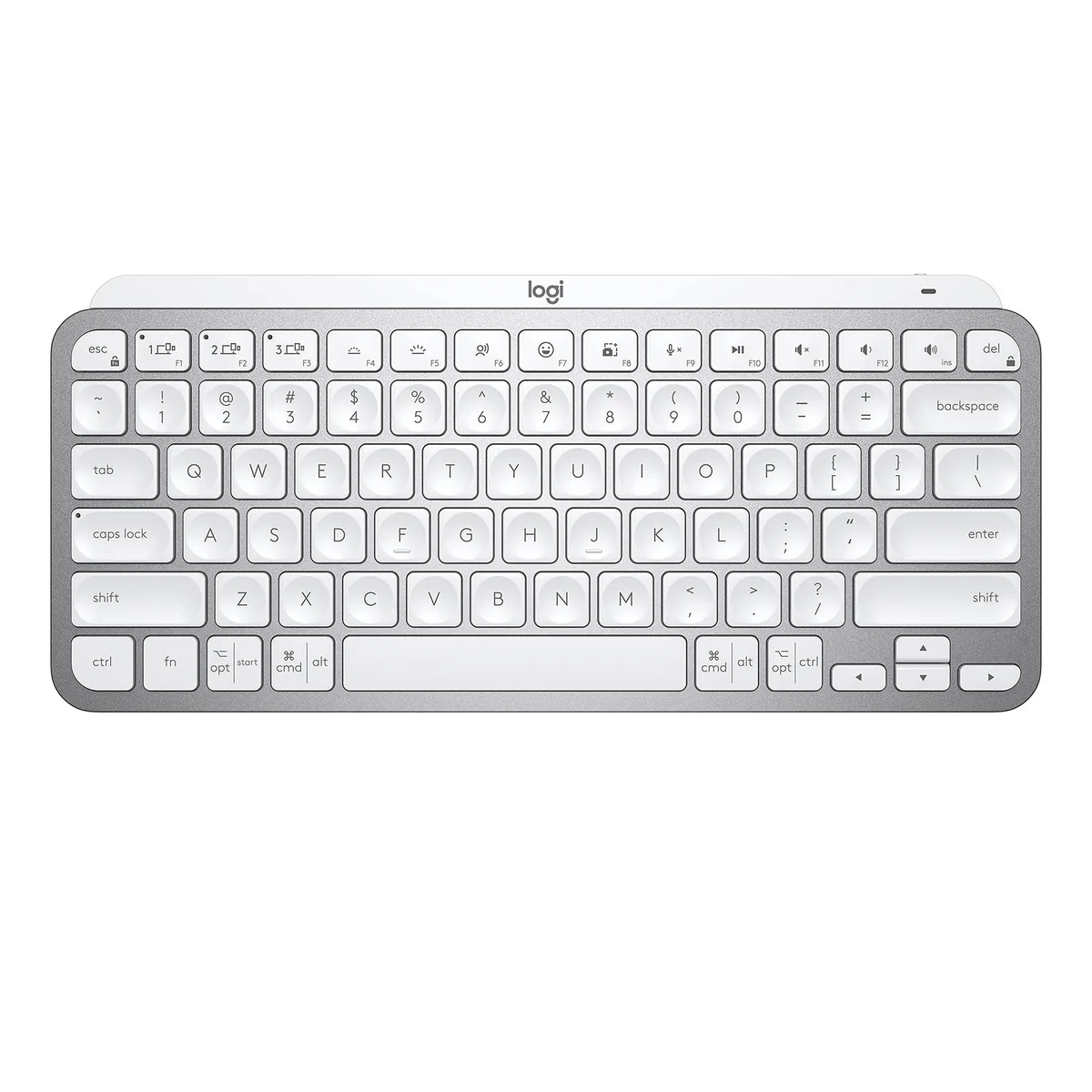 Logitech Logitech 920-010473 MX Keys Mini compact Bluetooth keyboard, Pale Gray — productfoto