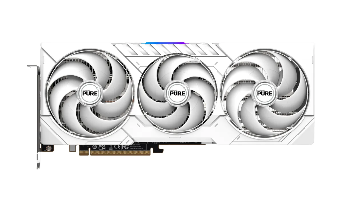 Sapphire Tech Sapphire Tech PURE Radeon RX 9070 11349-02-20G graphics card — Produktfoto