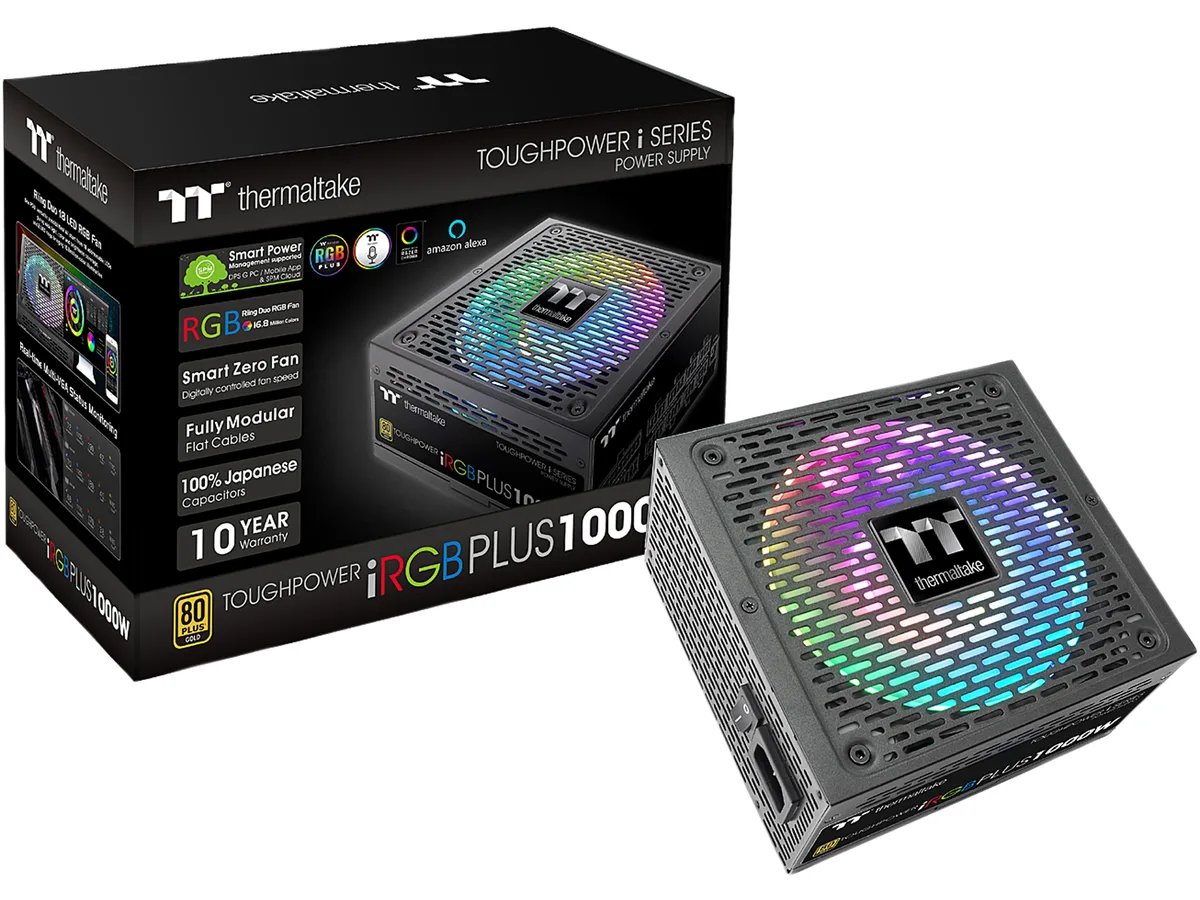 Thermaltake Thermaltake Toughpower iRGB PLUS 1000W Gold PS-TPI-1000F3FDGU-1 power supply — product photo