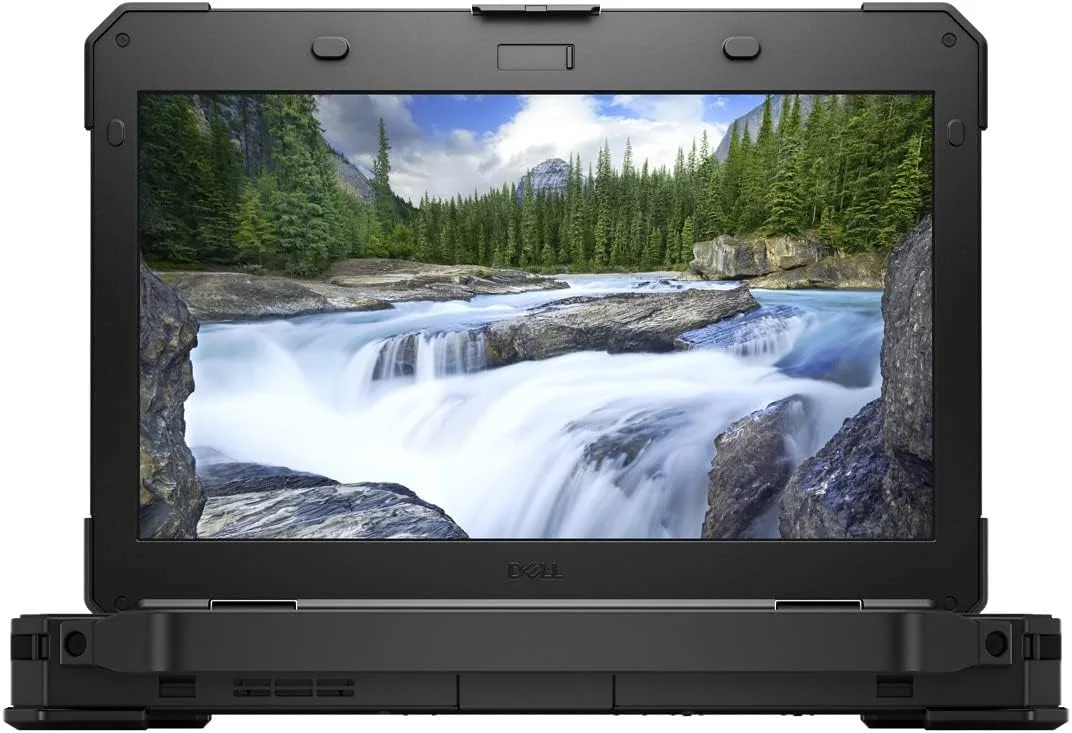 Refurbished Dell Latitude 5420 Rugged laptop, 14.0 inch matte display, dark grey magnesium chassis, reinforced corners