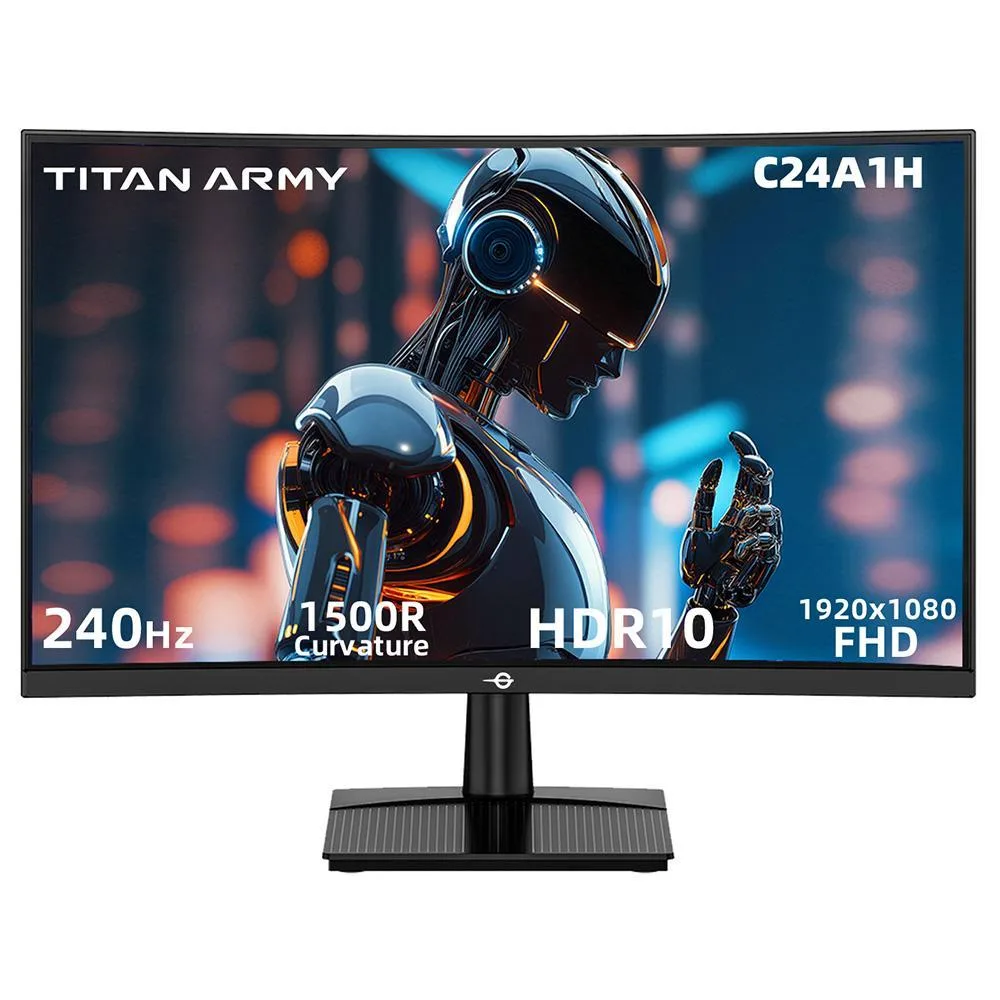 TITAN ARMY TITAN ARMY 1291663 23.6" 240 Hz 1500R curved gaming monitor — Produktfoto