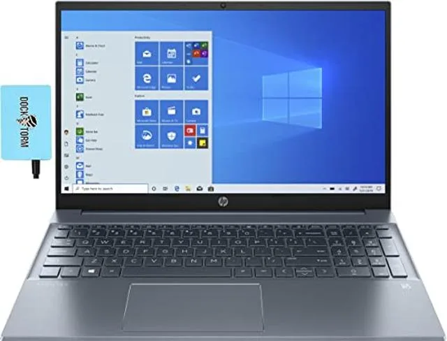 HP HP Pavilion 15 i7-1165G7 32GB 1TB NVMe 15.6" FHD Touch Fog Blue with Hub — photo du produit