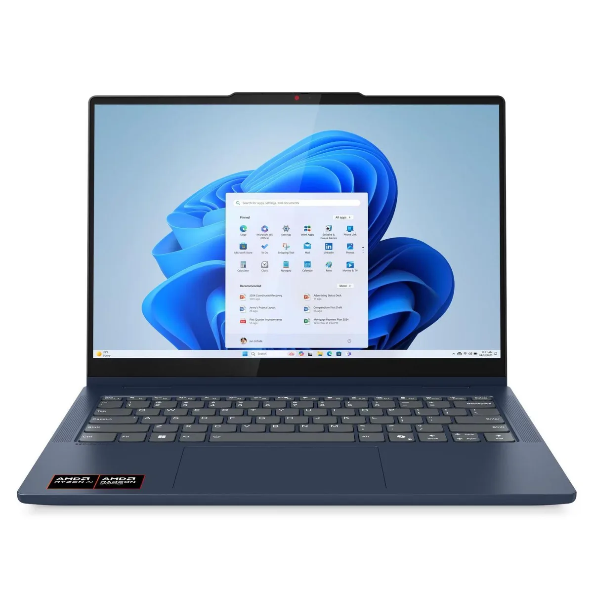Lenovo Lenovo IdeaPad 5 2-in-1 laptop 83KT001YUS-R AMD Ryzen AI 7 350 16GB 1TB Radeon 860M 14" WUXGA touch Blue — produktbild