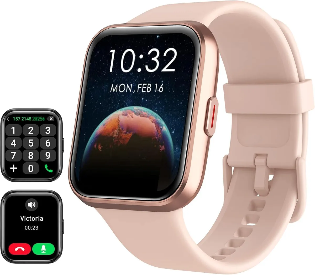  Tensky ID208 Plus Smart Watch Pink 1.85" 128MB 12 days wearable technology — fotografie produktu