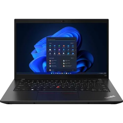 Black 14-inch ThinkPad laptop, matte finish, compact business form factor