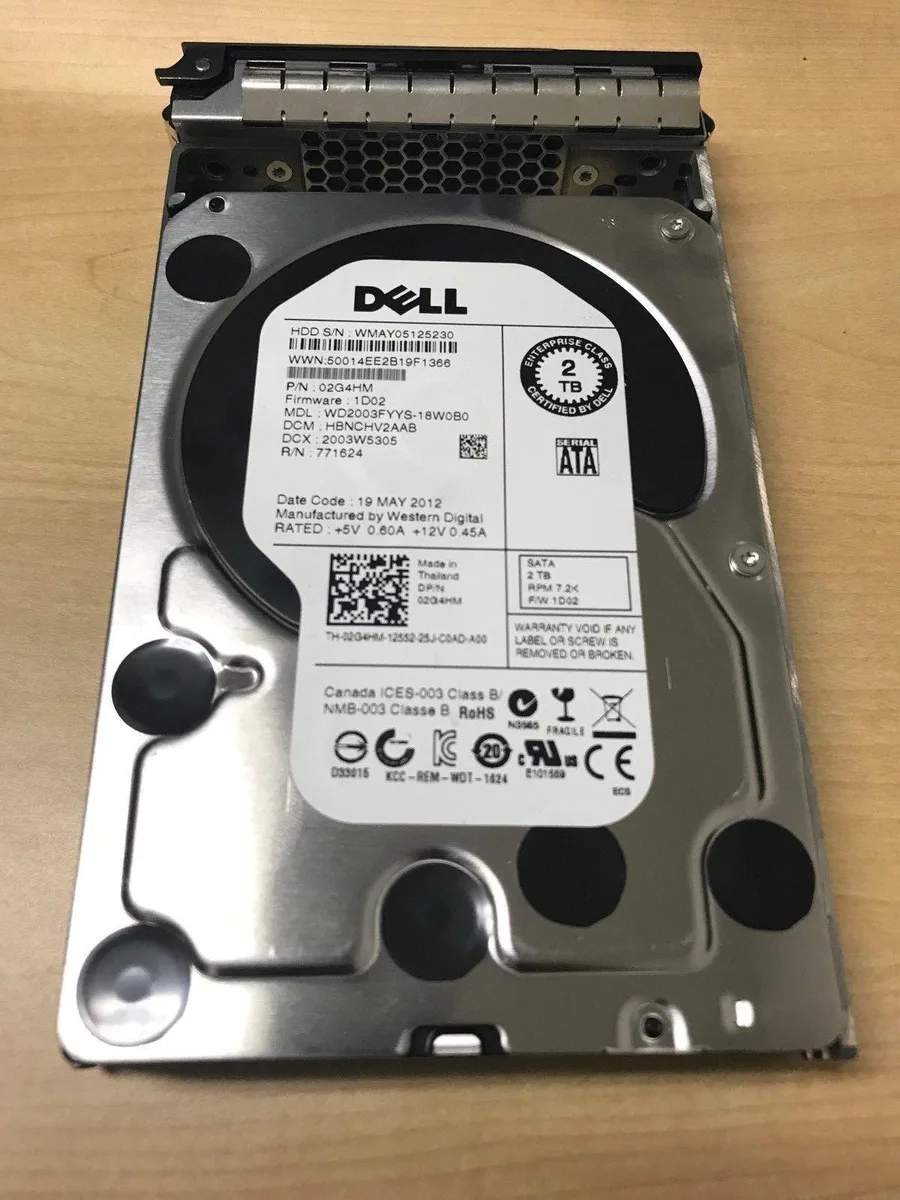 DELL DELL WD2003FYYS 2 TB 3.5 7200 RPM SATA internal hard drive — foto del producto