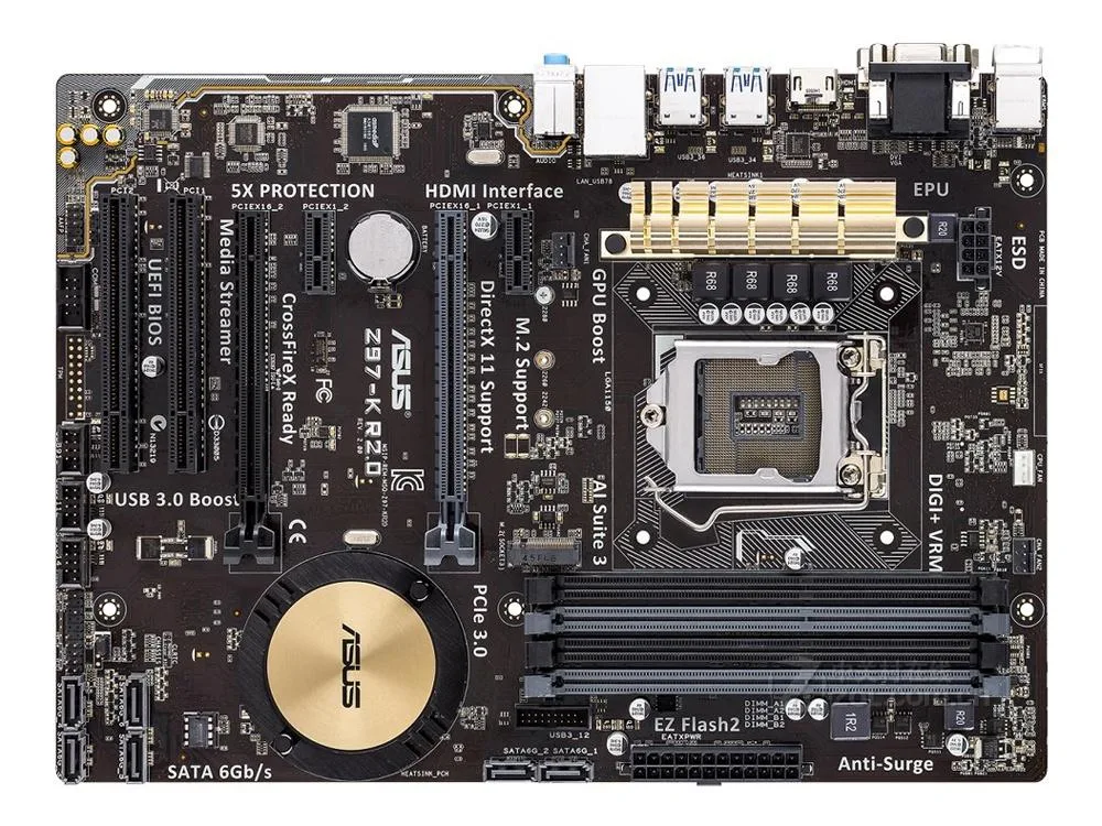 ASUS ASUS Z97-K R2.0 Intel motherboard LGA 1150 Z97 DDR3 32GB ATX — product photo