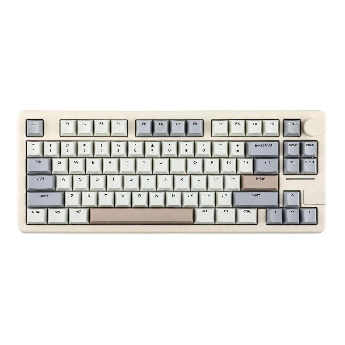 Epomaker Epomaker Galaxy70 75% aluminium gaming keyboard, white, Zebra switch — product photo