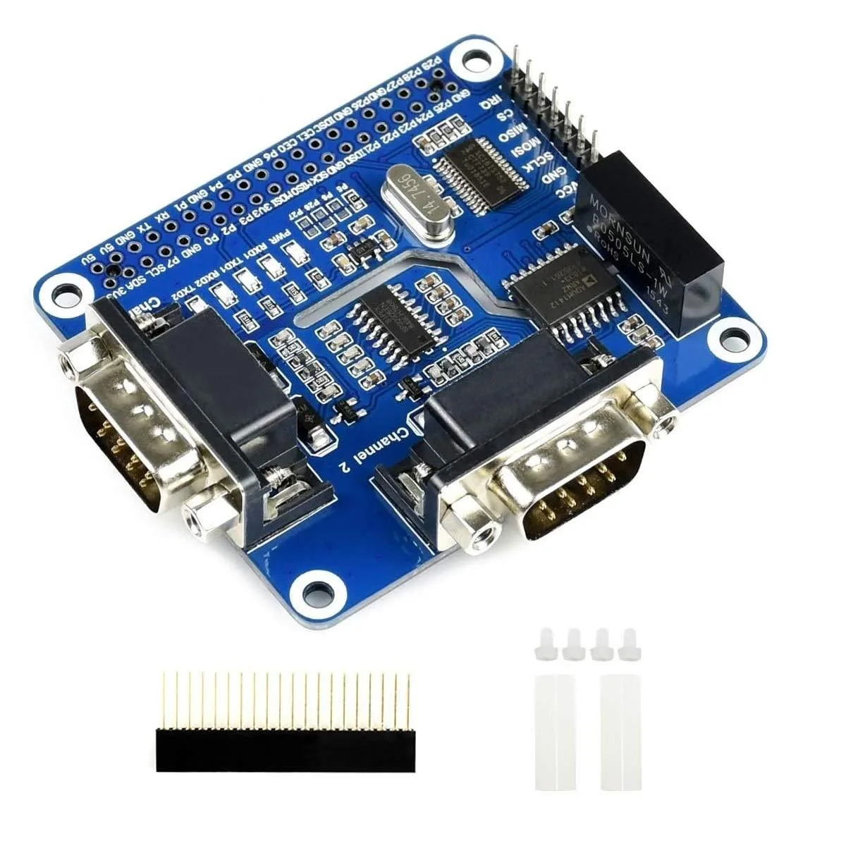 LORDWORLD LORDWORLD 2-Channel Isolated RS232 Expansion HAT development board — 제품 사진