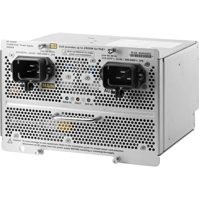 HP HP J9830A 2750 W server power supply — fotografija proizvoda