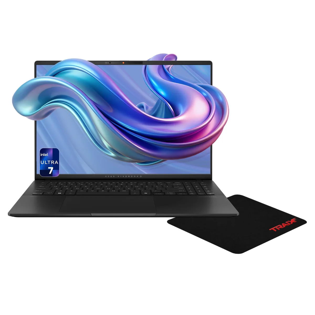 Neutral Black aluminum 16-inch clamshell laptop with OLED screen