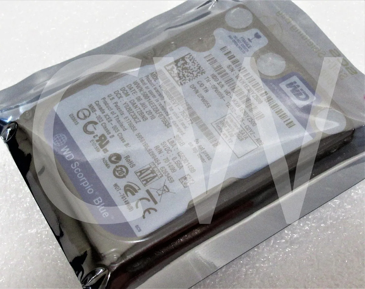 Western Digital Western Digital WD800BEVT Scorpio Blue 80GB 5400RPM 2.5" SATA internal hard drive — produktbild