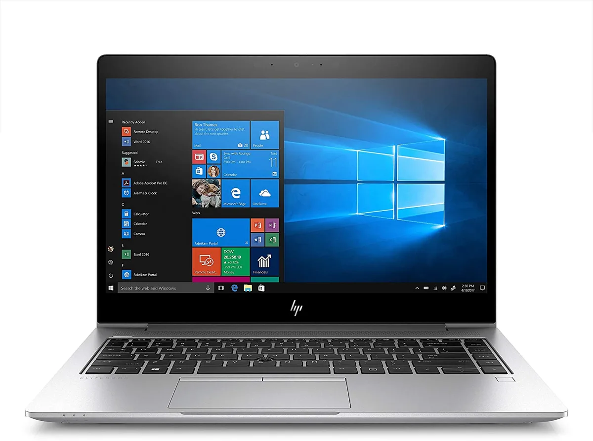 Silver 14.0 inch business laptop closed lid Grade A condition