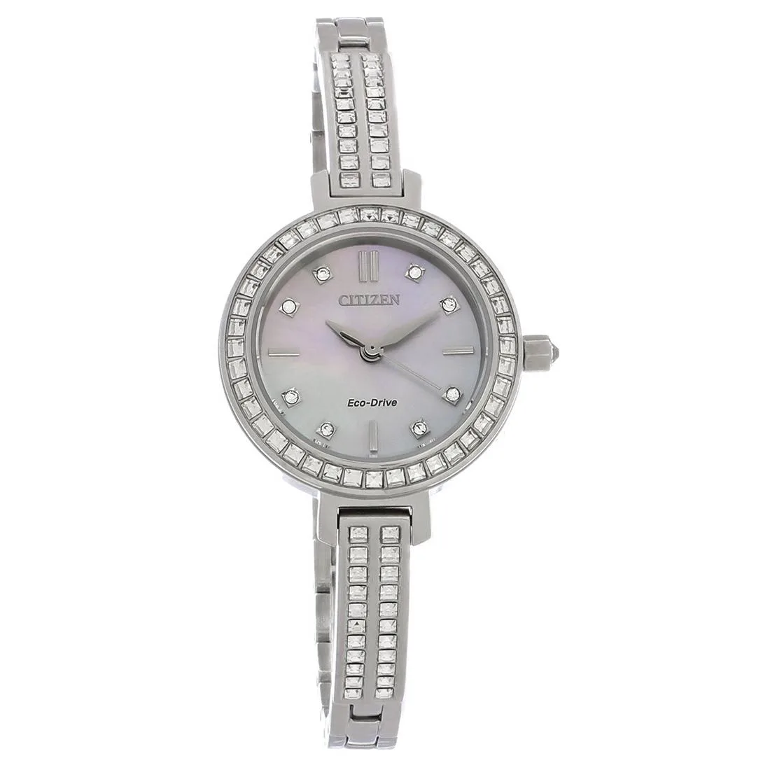 Citizen Citizen Silhouette Eco-Drive Ladies Watch EM0860-51D Stainless Steel Mother of Pearl 25mm — preces foto