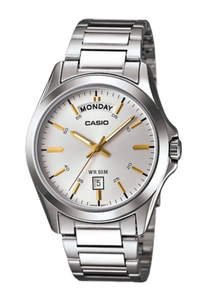 CASIO CASIO MTP-1370D-7A2 Silver Dial Quartz Watch 39.80mm 50m — product photo