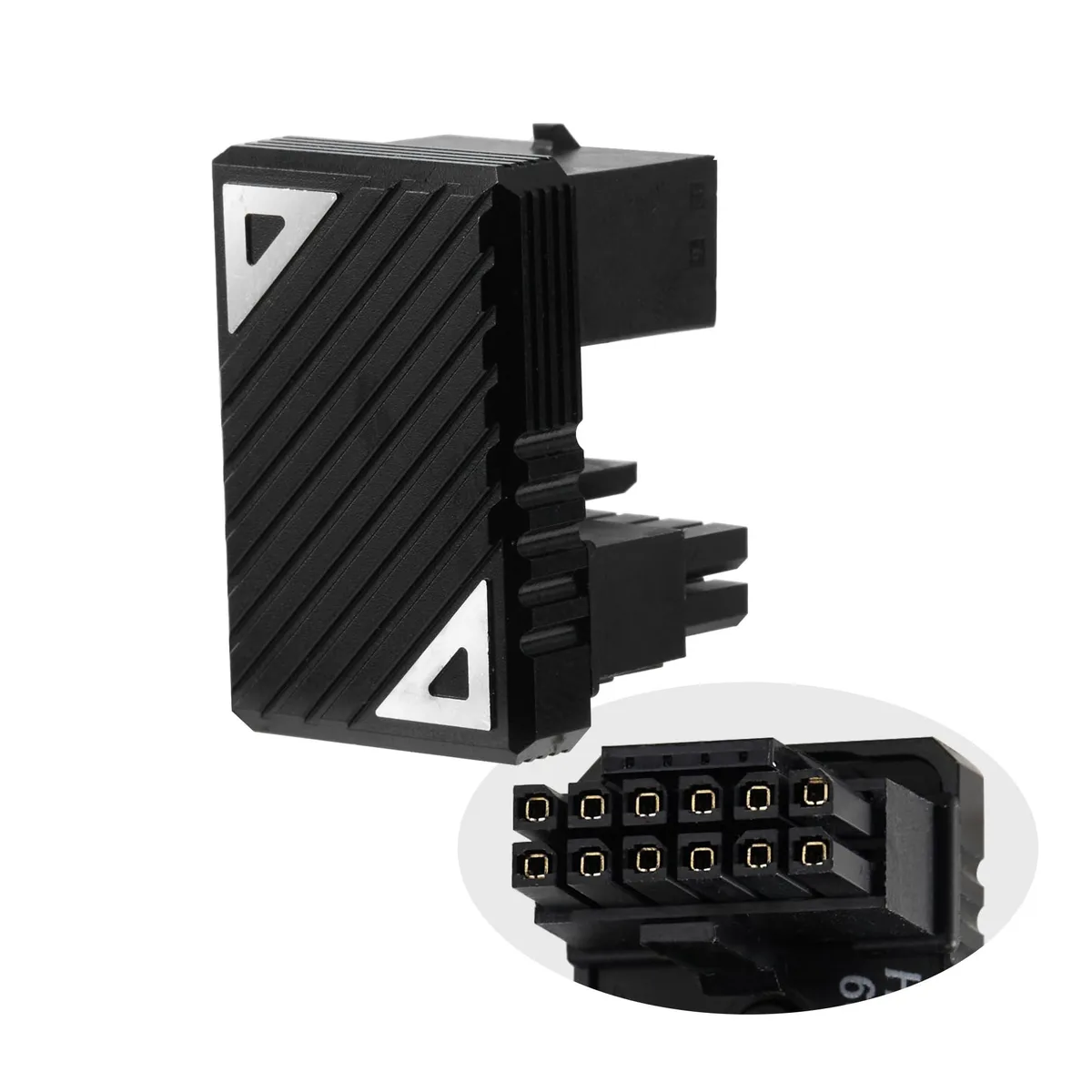 Vszerda Vszerda 16 Pin PCIe 5.0 180 Degree 12VHPWR Male to Female U-Turn Adapter Connector F Black — product photo