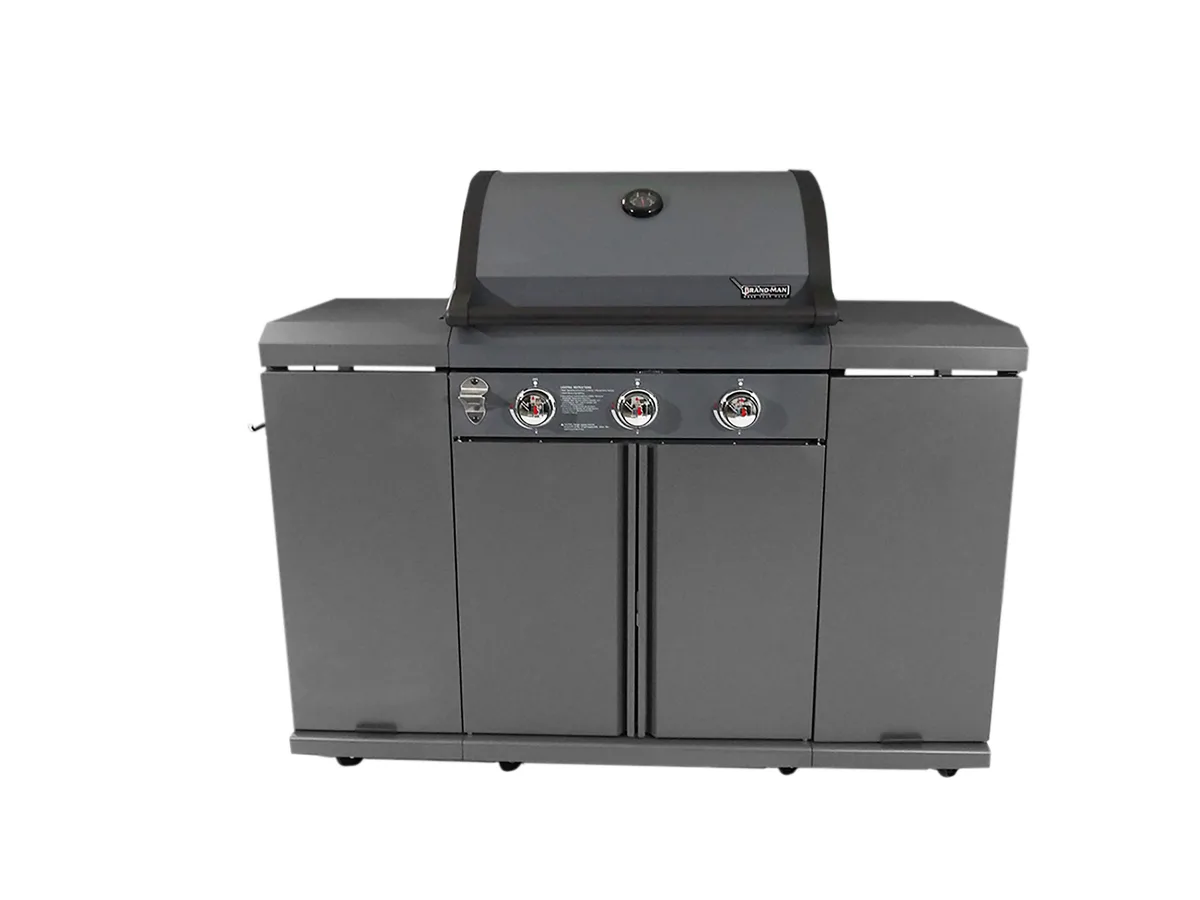 Brand-Man Grills Brand-Man Grills BMRUS2-3B 3-Burner Gas Grill Center &amp; Kitchen Island — termékfotó