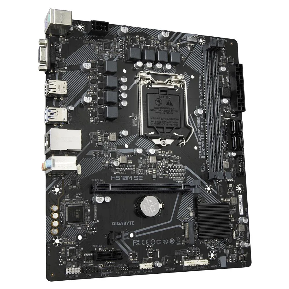 GIGABYTE GIGABYTE H510M S2 Intel motherboard — photo du produit