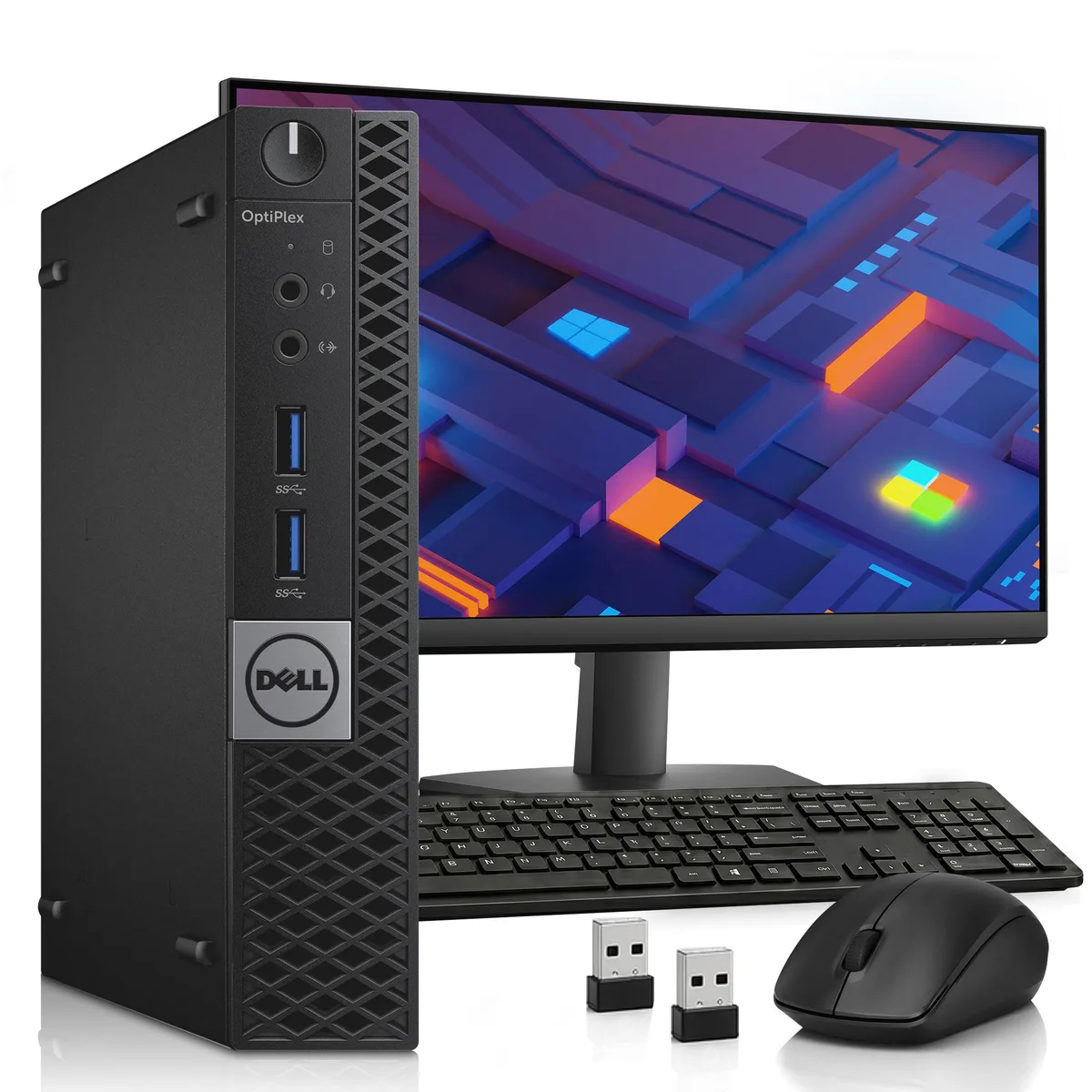 DELL DELL OptiPlex 3040 Micro PC i5-6500T 16GB 128GB 24" Monitor Win 11 Pro — product photo