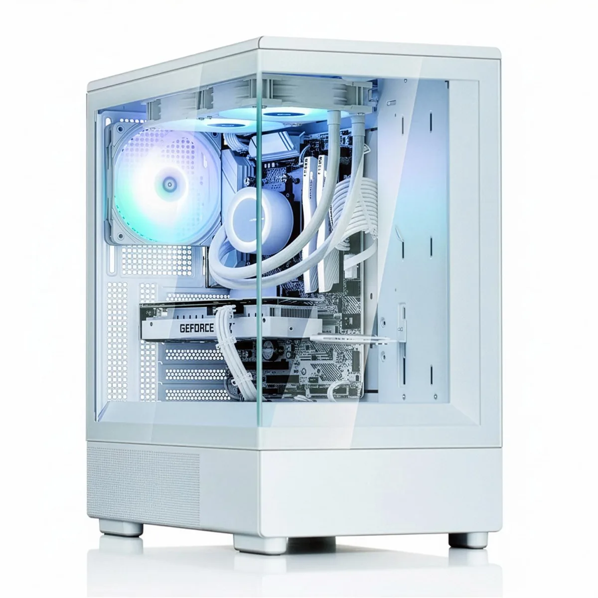 Zalman Zalman P10 mATX Mini Tower PC Case White — product photo