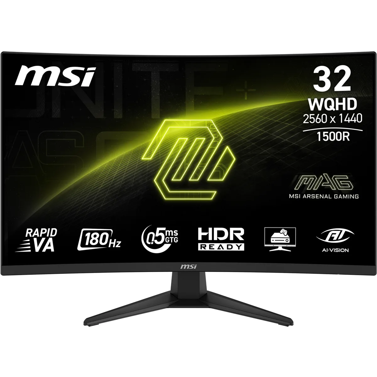 MSI MSI MAG 321CQF E18 32" 180Hz QHD gaming monitor — product photo