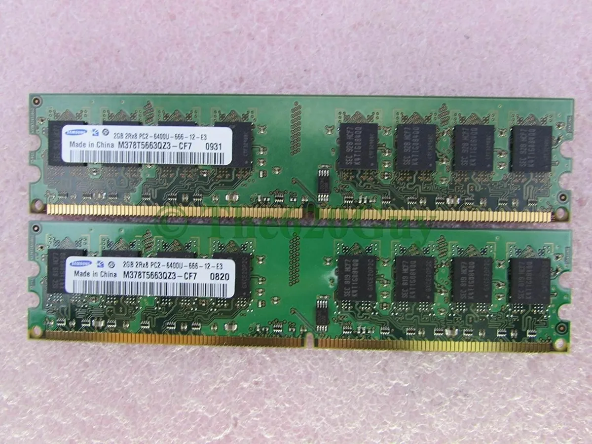 SAMSUNG SAMSUNG 4GB (2x2GB) DDR2 800 PC2-6400U Desktop RAM — photo du produit
