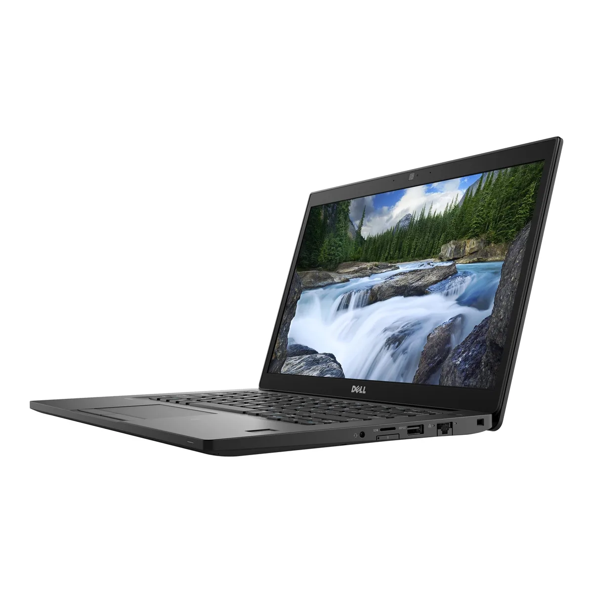Black Dell Latitude 7490 14 inch laptop closed