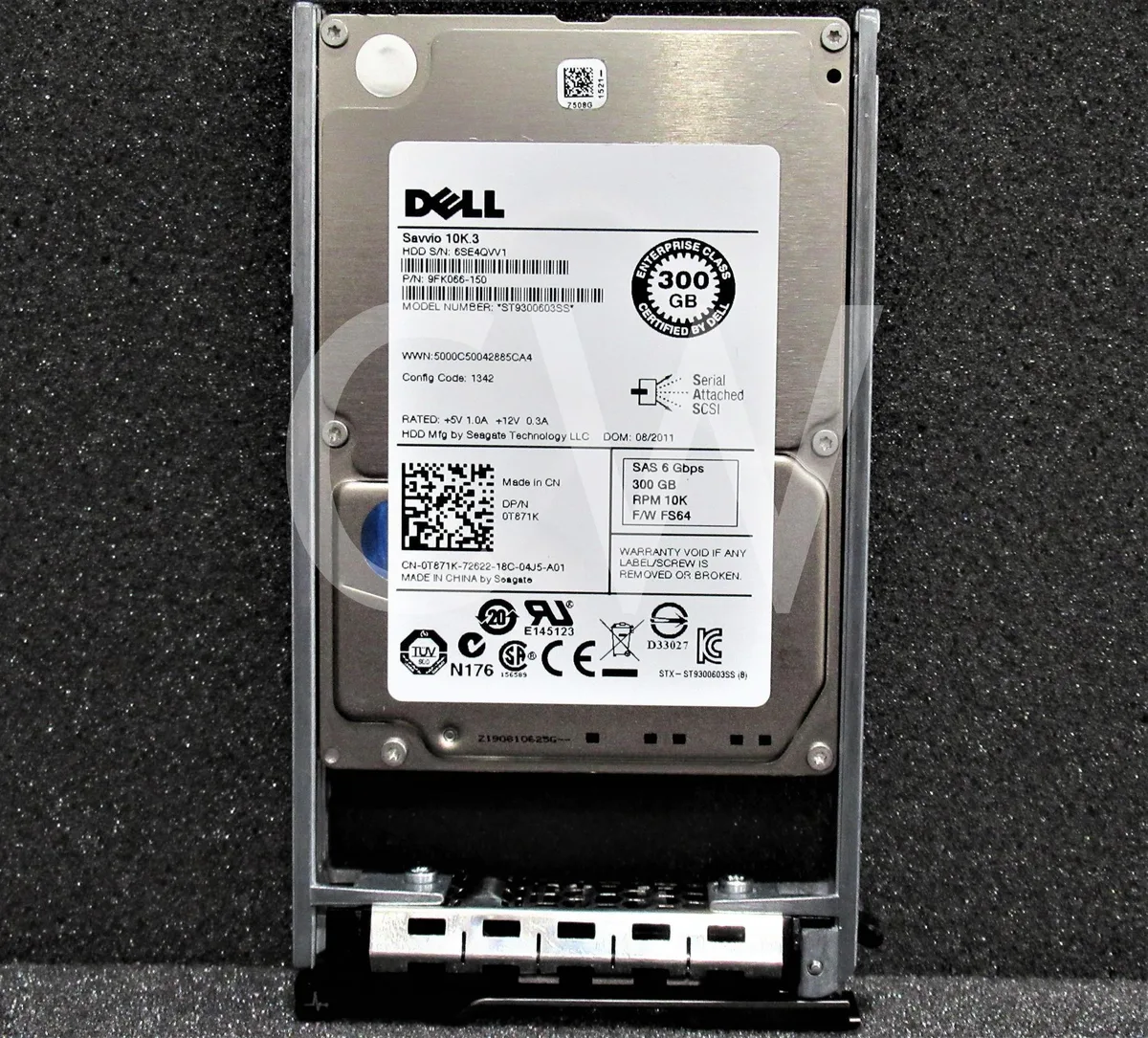 DELL DELL 9FK066-150 300GB 10000RPM SAS 2.5in internal hard drive — 商品写真