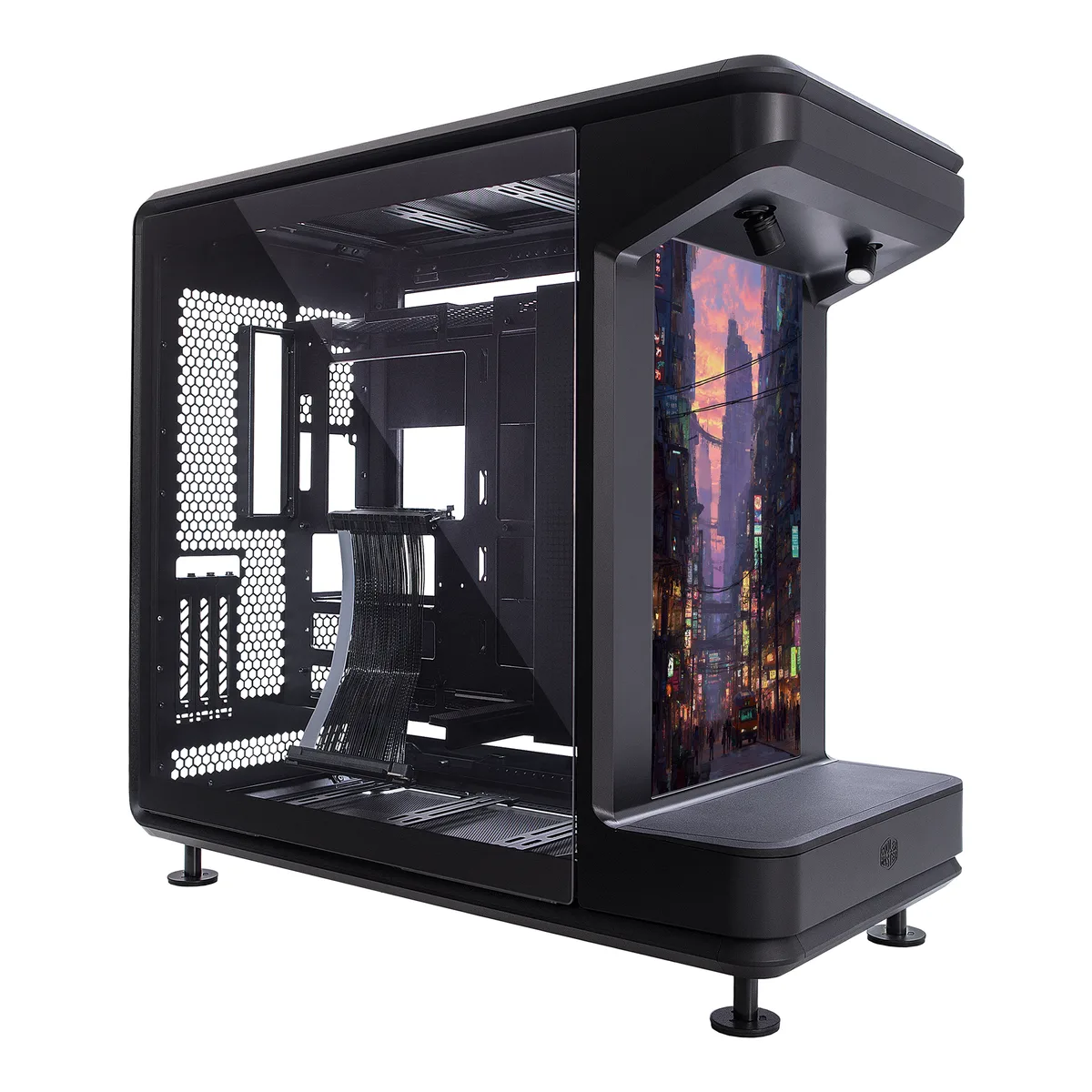 Cooler Master Cooler Master MF360-KHNN-S02 MasterFrame 360 Stage LCD ATX Mid-Tower PC Case — product photo