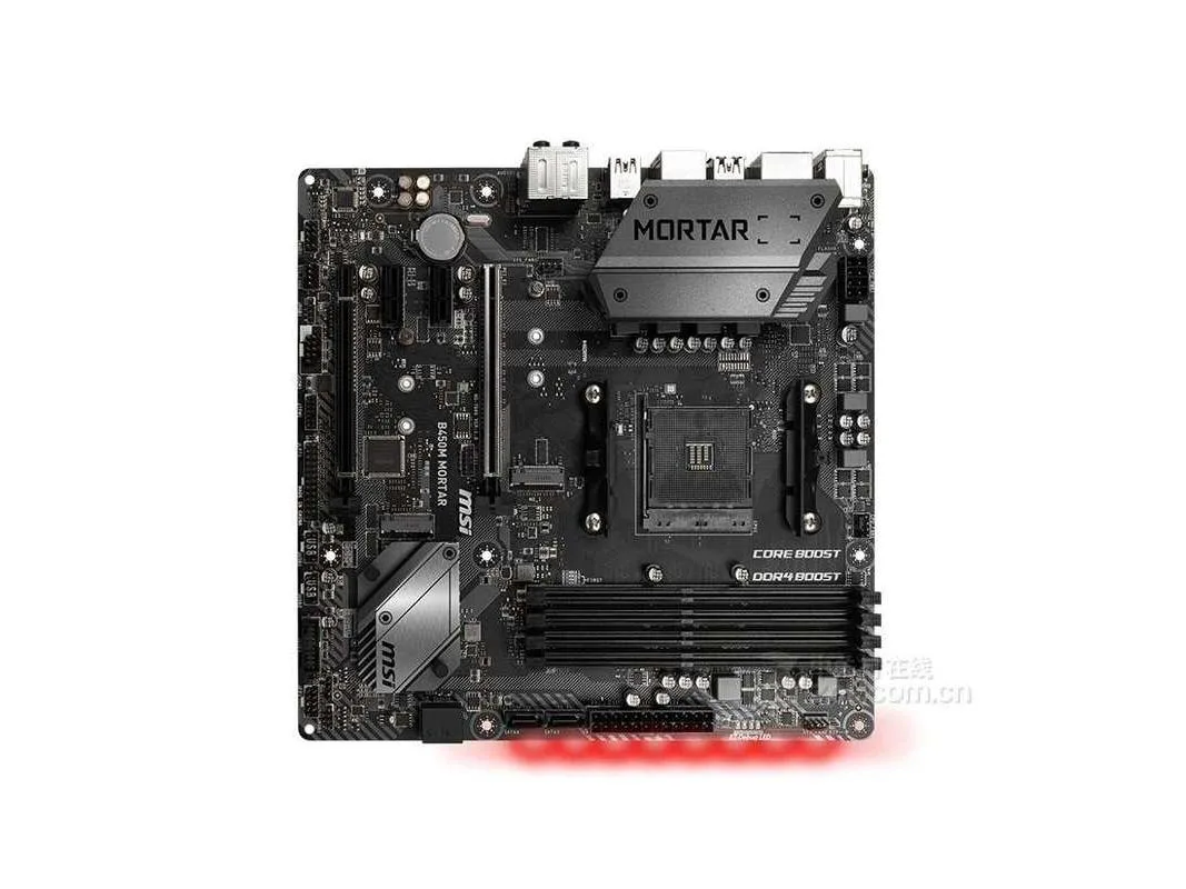 MSI MSI B450M Mortar AMD B450 AM4 DDR4 64GB Micro ATX motherboard — 商品照片