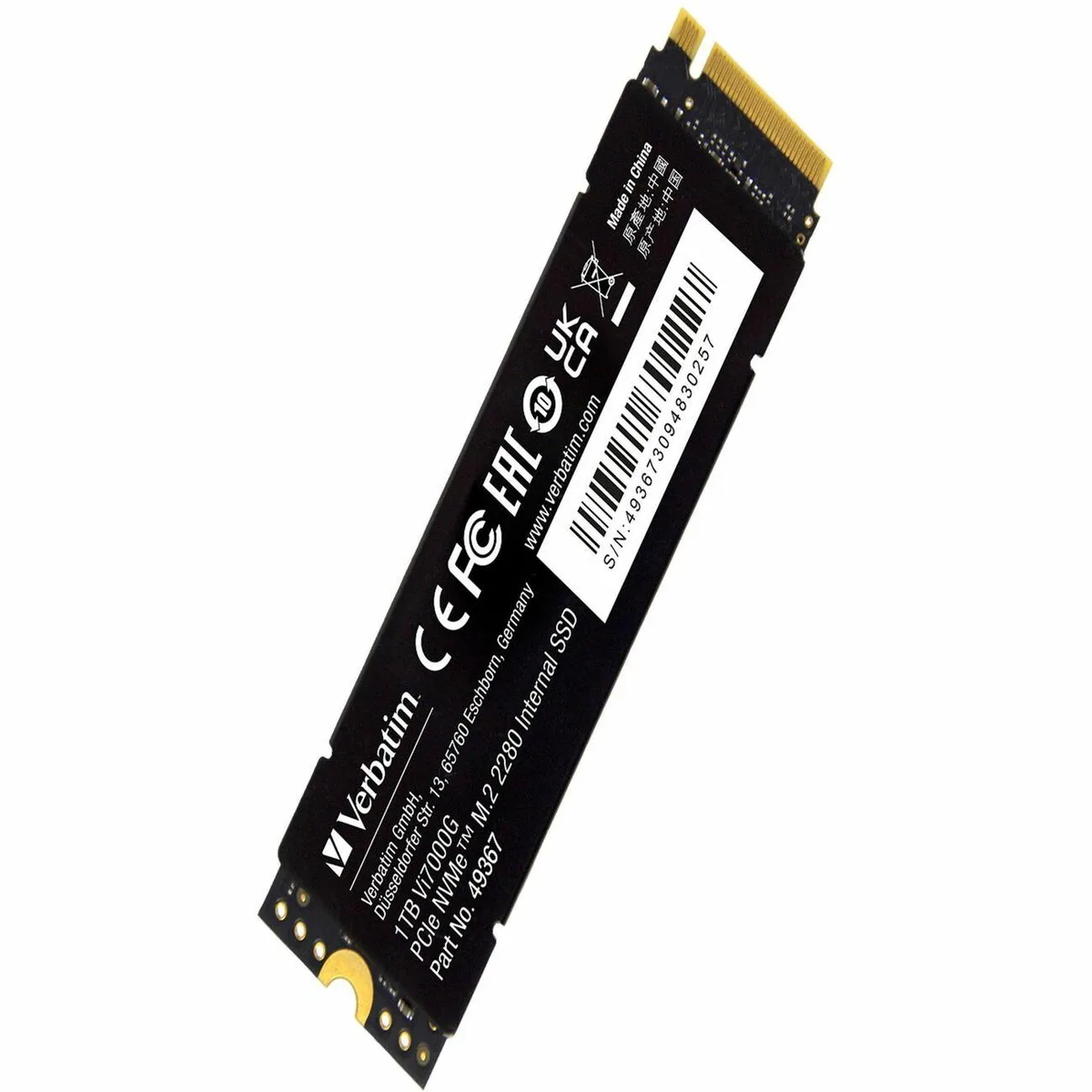 VERBATIM VERBATIM Vi7000 1TB M.2 2280 Internal SSD 49367 — product photo