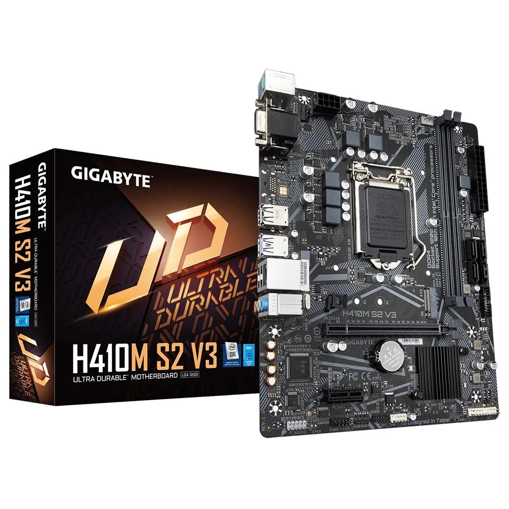 GIGABYTE GIGABYTE H410M S2 V3 Intel motherboard — photo du produit
