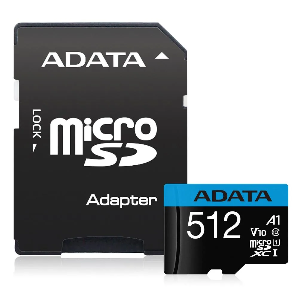 ADATA ADATA Premier 512GB microSDXC UHS-I Class 10 V10 A1 memory card — foto produk