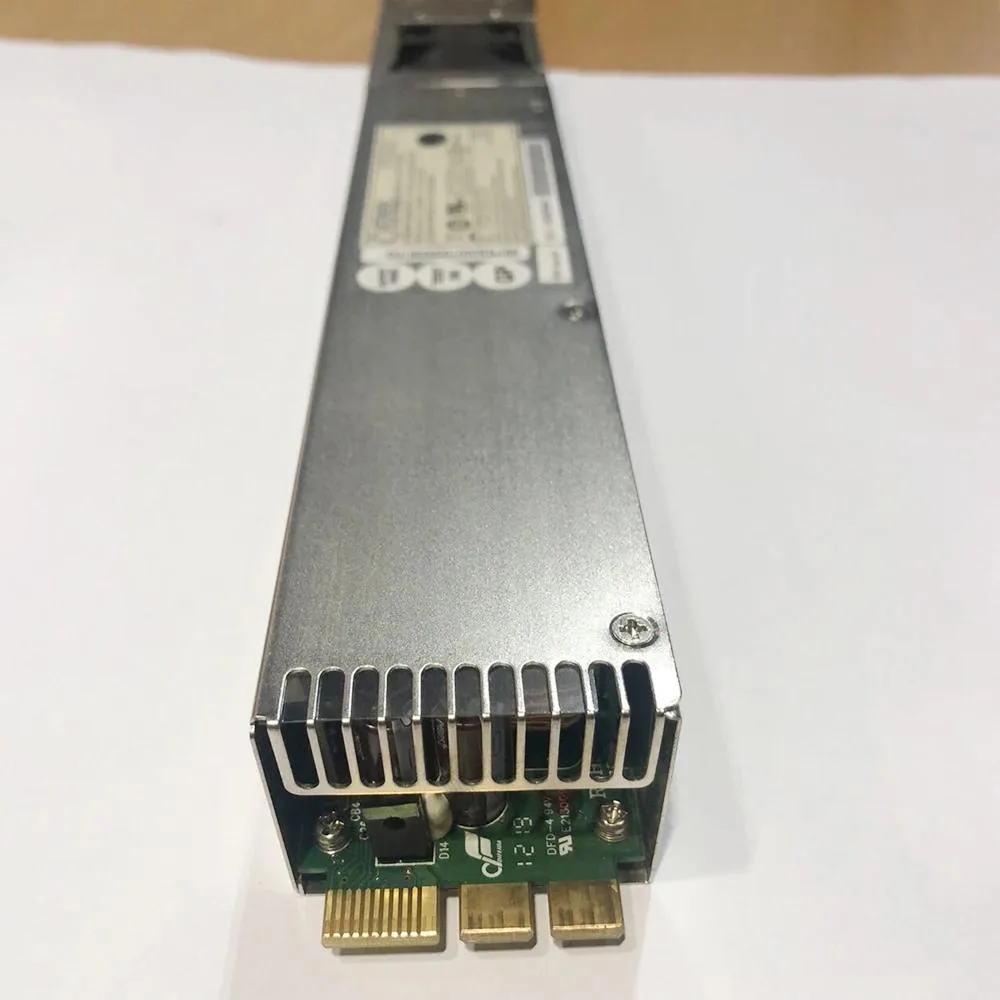 KHACHIMO EFRP-S407 400W redundant power supply unit, matte black metal enclosure with integrated fan and rear connector panel