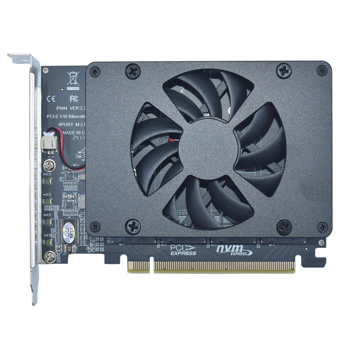 LetLinkSo LetLinkSo LLS-CD-1PC4MT-03 PCIe 4.0 x16 to 4 M.2 NVMe expansion card — foto produk
