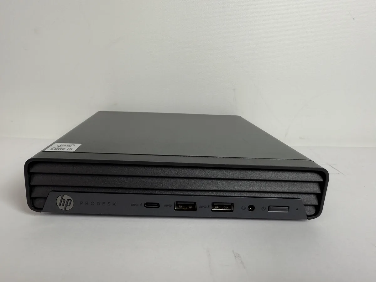 HP HP ProDesk 600 G6 Mini desktop PC Intel Core i5-10500T 2.3 GHz 16GB 256GB NVMe Windows 11 Pro Black — 商品写真