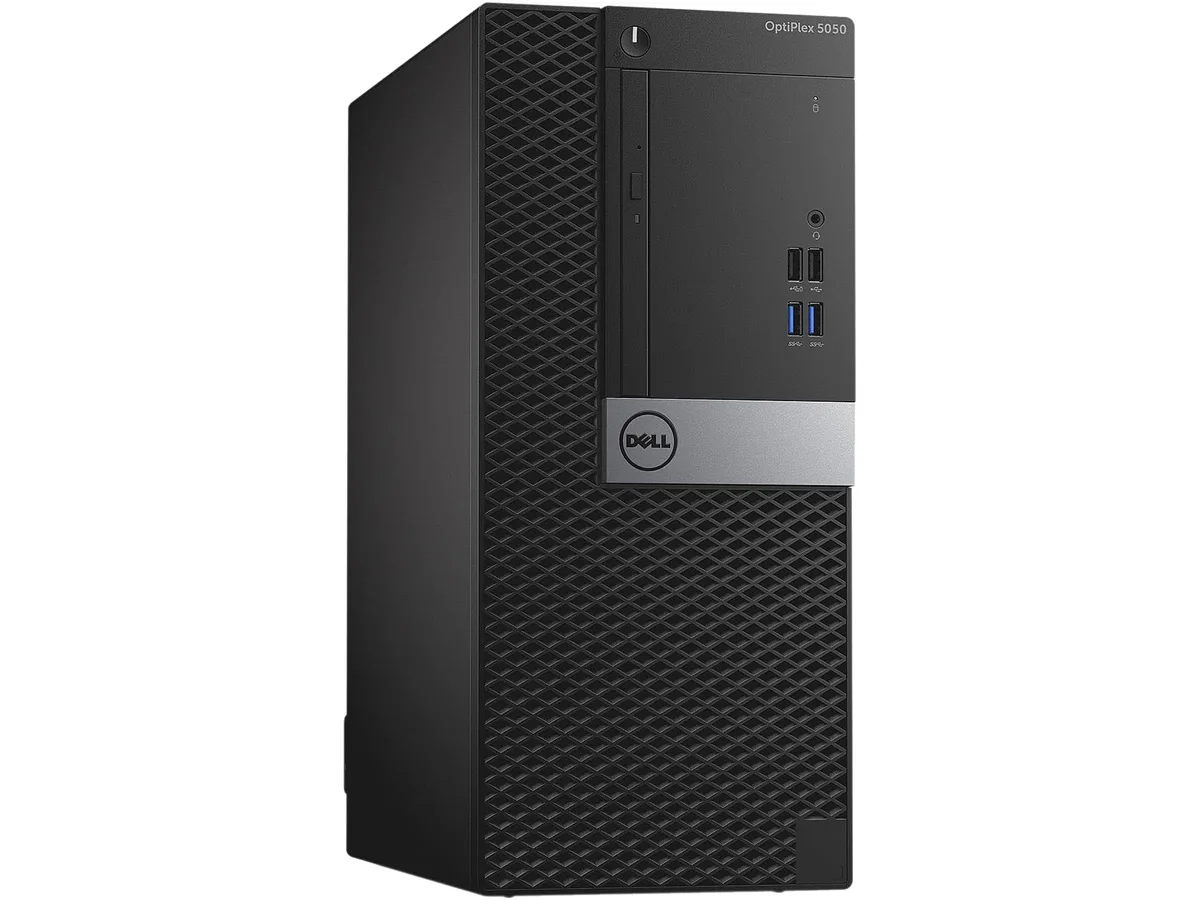 Black Dell OptiPlex 5050 mini tower desktop PC