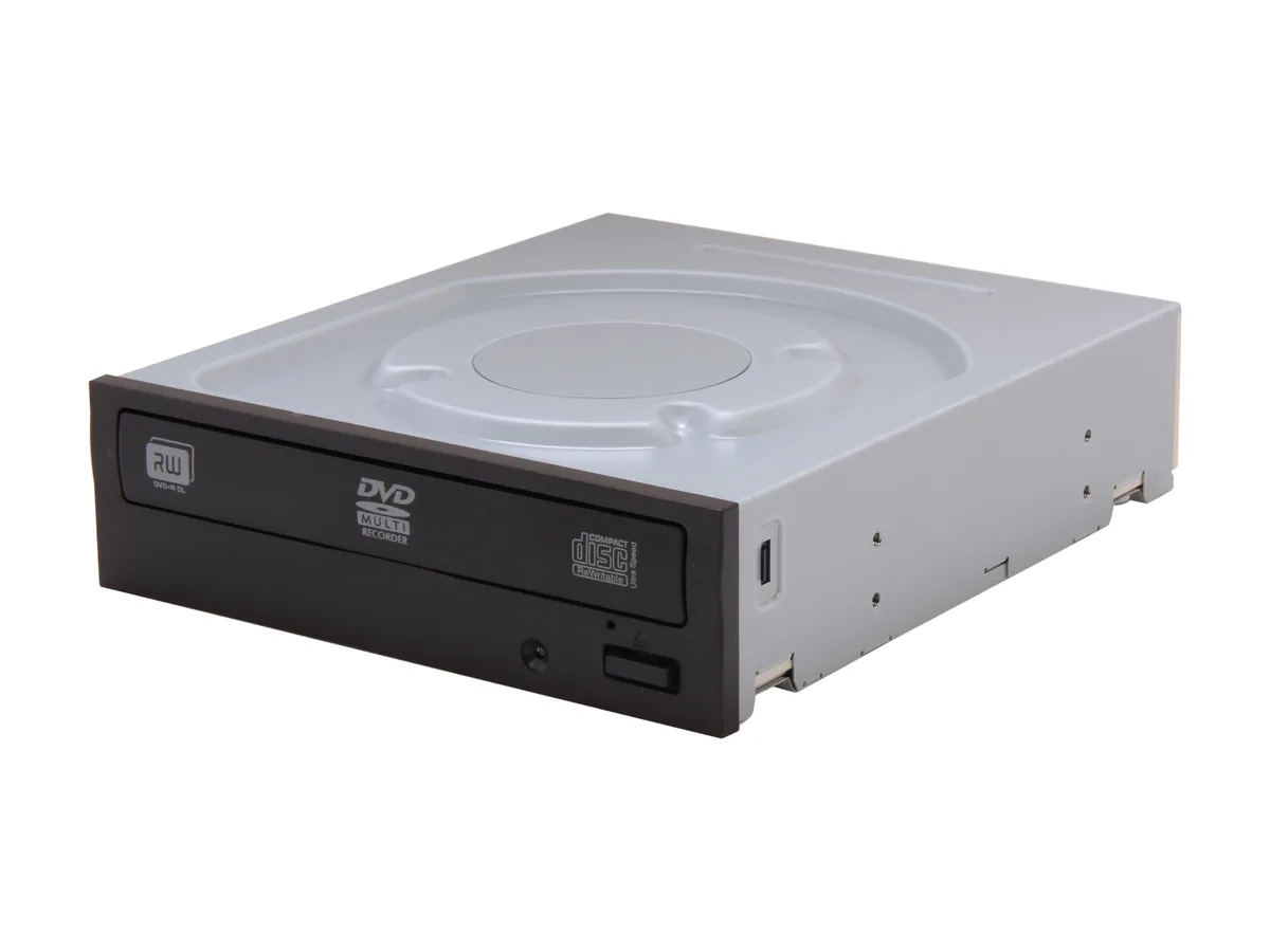 Black 5.25 inch SATA DVD burner bare drive